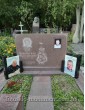 Памятник с большим портретом из фотостекла