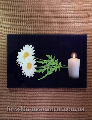 Фото на склі на пам'ятник №327