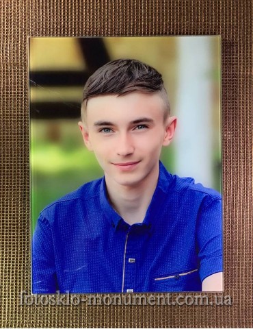 Фото на склі на пам'ятник №324