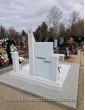 Двойной памятник из мрамора с фотостеклом