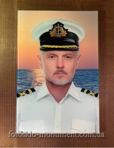 Фото на склі на пам'ятник №341