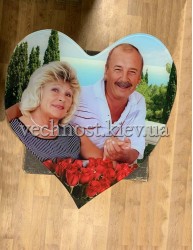Фотоскло в формі серця №210 Фотоскло в формі серця №210