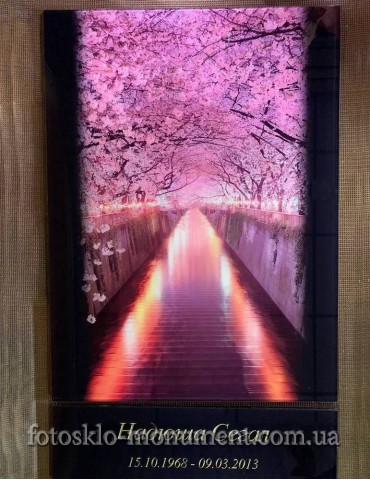 Фото на склі на пам'ятник №339