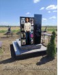 Памятник с цветным фото в стекле