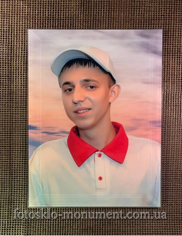 Фото на склі на пам'ятник №295